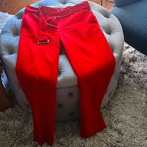 Ankle length red size 2 pant